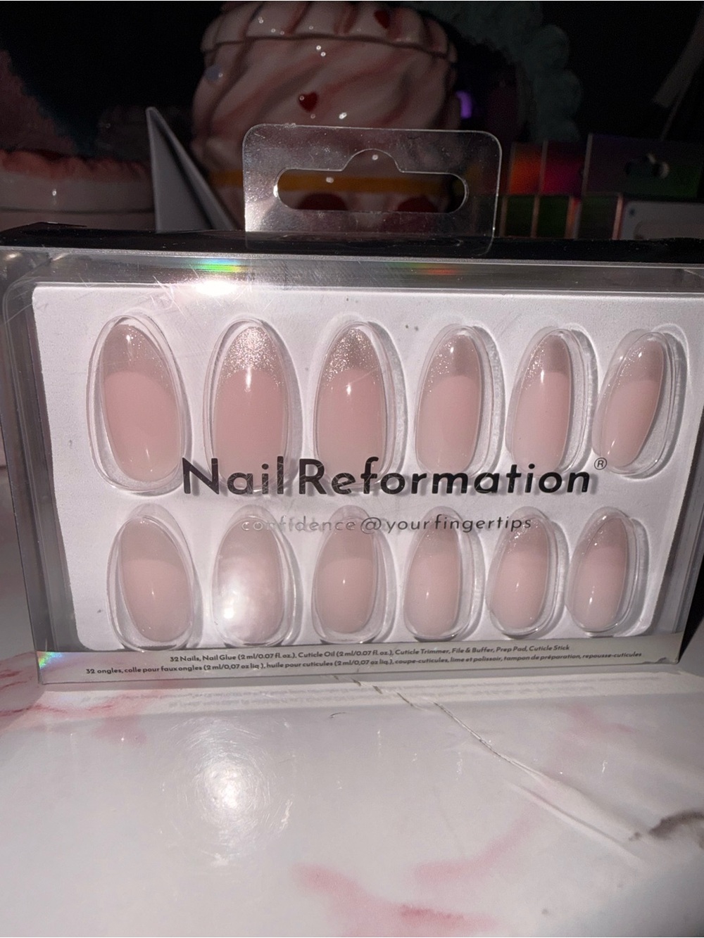 Nail Reformation Soft Blush Short Almond Press-On Nails
